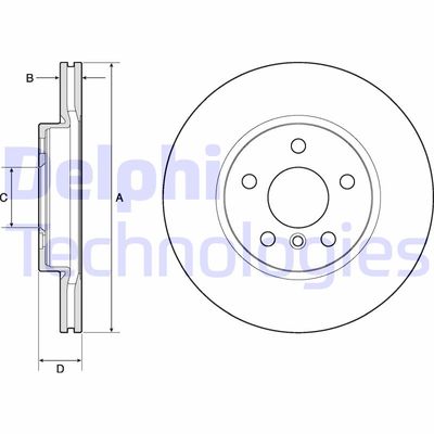 BG4777C DELPHI Тормозной диск