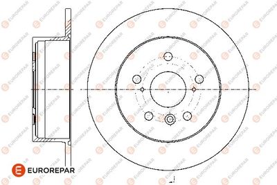 1667866180 EUROREPAR Тормозной диск