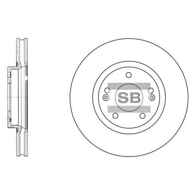 SD1055 Hi-Q Тормозной диск