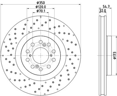 MDC2957C MINTEX Тормозной диск