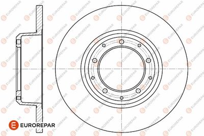 1642772580 EUROREPAR Тормозной диск