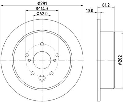 8DD355115711 HELLA Тормозной диск