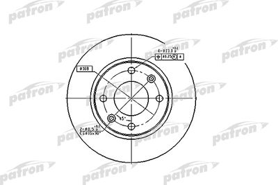 PBD2815 PATRON Тормозной диск