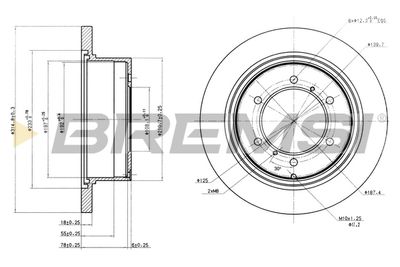 CD6715S BREMSI Тормозной диск