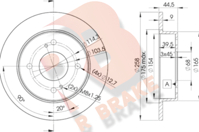 78RBD24201 R BRAKE Тормозной диск