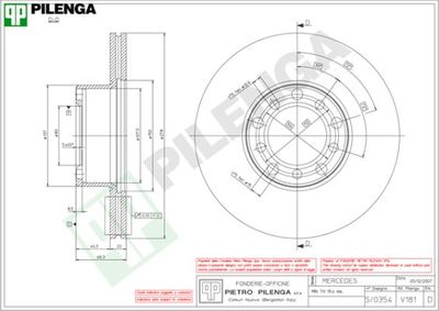 V181 PILENGA Тормозной диск