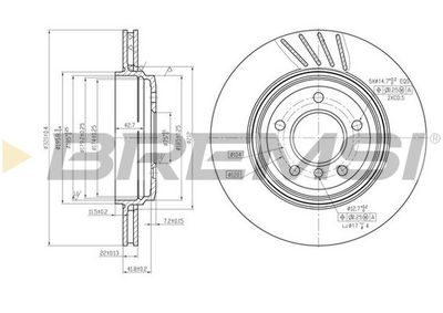 CD7280V BREMSI Тормозной диск