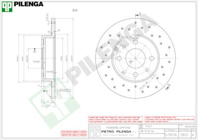 5812 PILENGA Тормозной диск