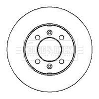 BBD4204 BORG & BECK Тормозной диск