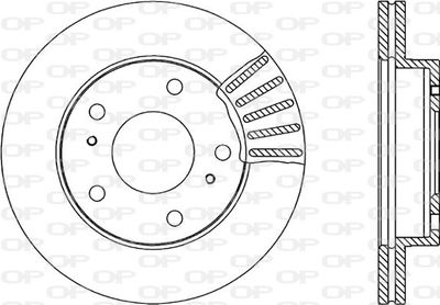 BDA180120 OPEN PARTS Тормозной диск