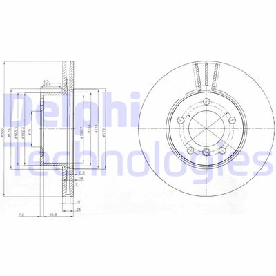 BG3998C DELPHI Тормозной диск