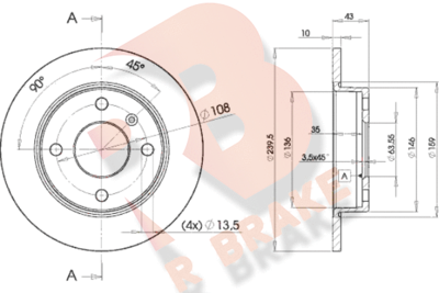 78RBD21062 R BRAKE Тормозной диск