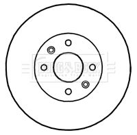 BBD4818 BORG & BECK Тормозной диск