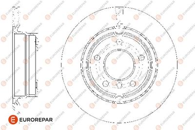 1667856080 EUROREPAR Тормозной диск