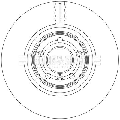 BBD6172S BORG & BECK Тормозной диск
