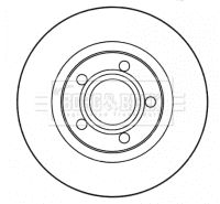 BBD4615 BORG & BECK Тормозной диск