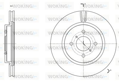 D6153810 WOKING Тормозной диск