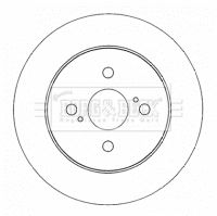 BBD4561 BORG & BECK Тормозной диск