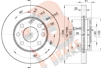 78RBD21440 R BRAKE Тормозной диск