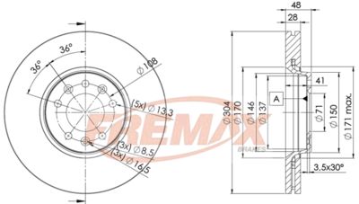 BD4755 FREMAX Тормозной диск