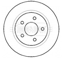 BBD4403 BORG & BECK Тормозной диск