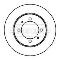 BBD5153 BORG & BECK Тормозной диск