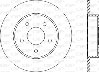 BDA204610 OPEN PARTS Тормозной диск