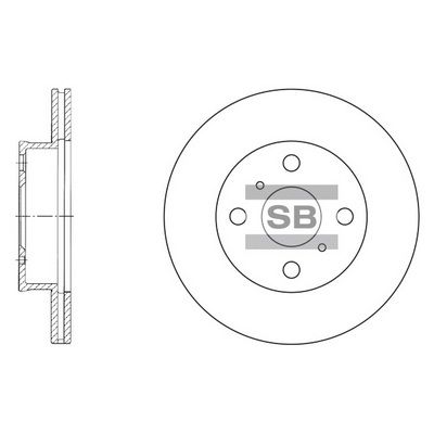 SD4009 Hi-Q Тормозной диск