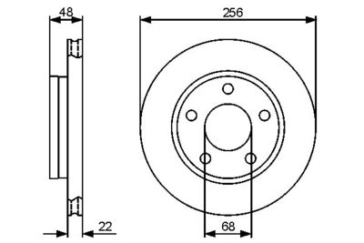 0986479463 BOSCH Тормозной диск