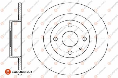 1642771280 EUROREPAR Тормозной диск