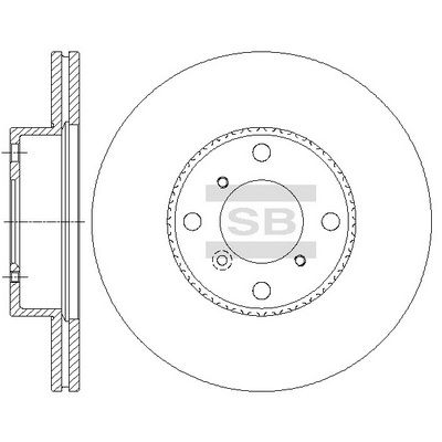 SD4808 Hi-Q Тормозной диск