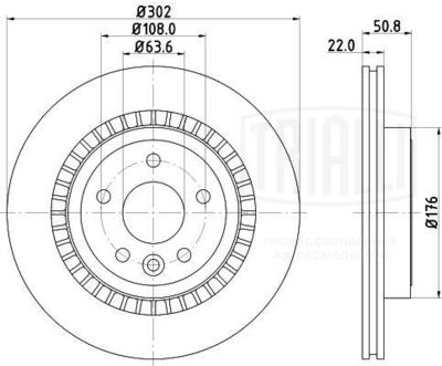 DF106116 TRIALLI Тормозной диск