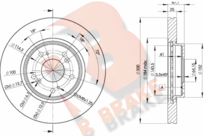 78RBD25251 R BRAKE Тормозной диск