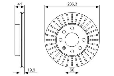 0986479S98 BOSCH Тормозной диск