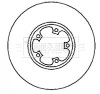 BBD4241 BORG & BECK Тормозной диск