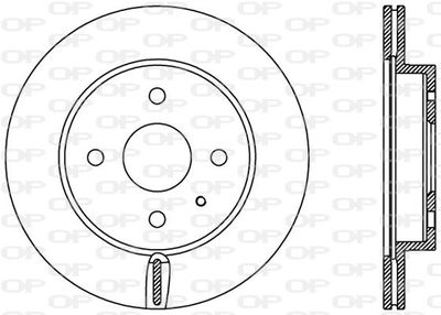 BDA242520 OPEN PARTS Тормозной диск