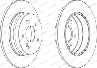 WGR08191 WAGNER Тормозной диск