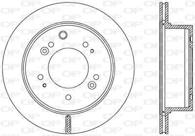 BDR248320 OPEN PARTS Тормозной диск