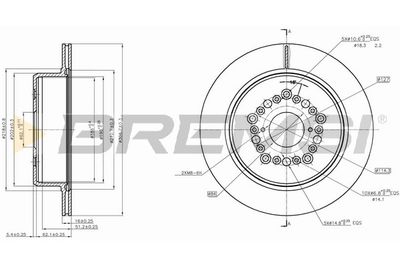 CD7375V BREMSI Тормозной диск