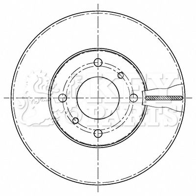 KBD4232 KEY PARTS Тормозной диск