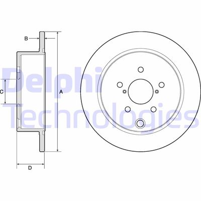 BG4776C DELPHI Тормозной диск