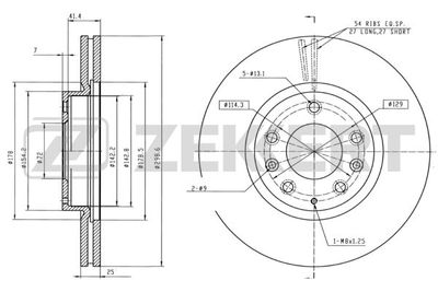 BS5162 ZEKKERT Тормозной диск