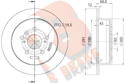 78RBD24126 R BRAKE Тормозной диск