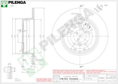 5443 PILENGA Тормозной диск