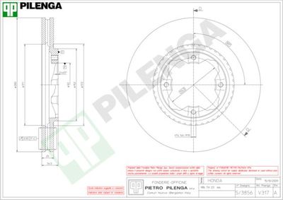 V317 PILENGA Тормозной диск