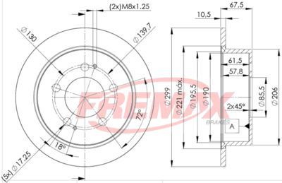 BD8680 FREMAX Тормозной диск