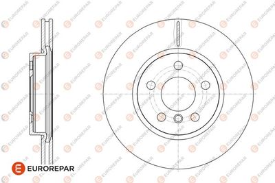 1676010280 EUROREPAR Тормозной диск
