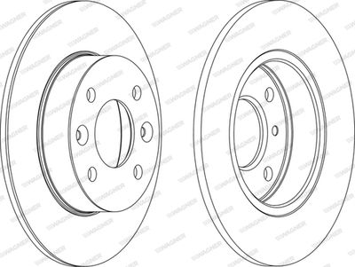 WGR00701 WAGNER Тормозной диск