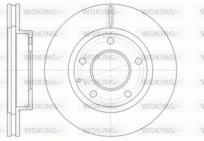 D684110 WOKING Тормозной диск