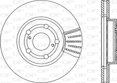 BDR184020 OPEN PARTS Тормозной диск